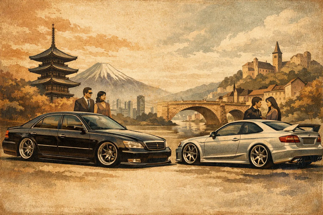 Japanese VIP Style Versus Euro Tuning Fashion