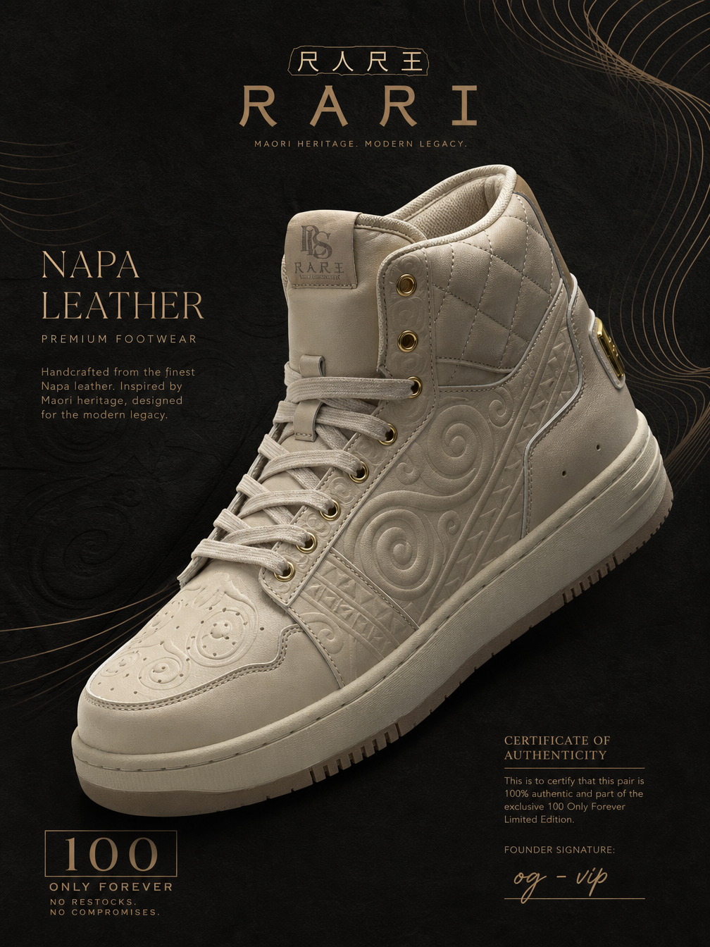 RARI Real Napa Leather High Tops COMING SOON! IN PRODUCTION PEOPLE